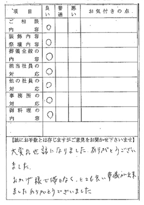 実際のお客様よりの声