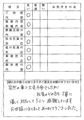 実際のお客様よりの声