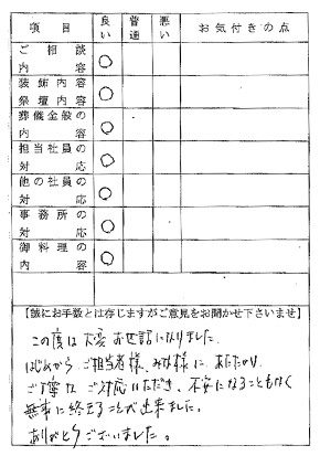 実際のお客様よりの声