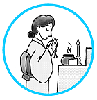 受焼香の仕方(立礼)