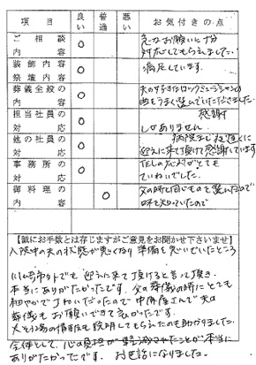 実際のお客様よりの声